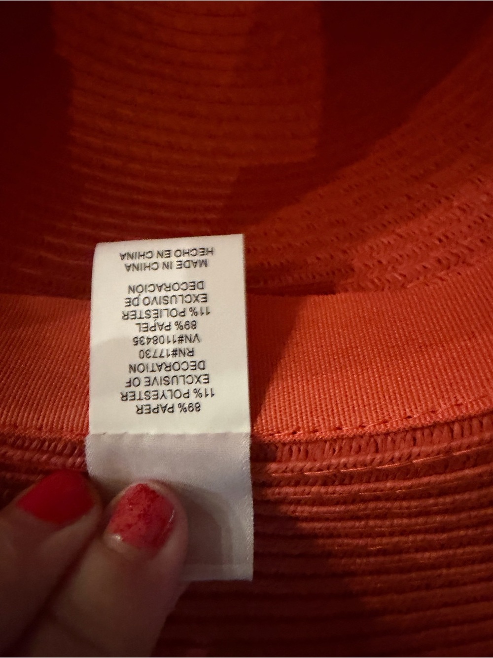 Shade & Shore Wide-Brim Floppy Sun Hat in Orange OS - Picture 6 of 10